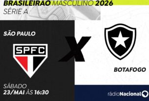 Rádio Nacional leva emoções de São Paulo e Botafogo no Brasileirão Série a