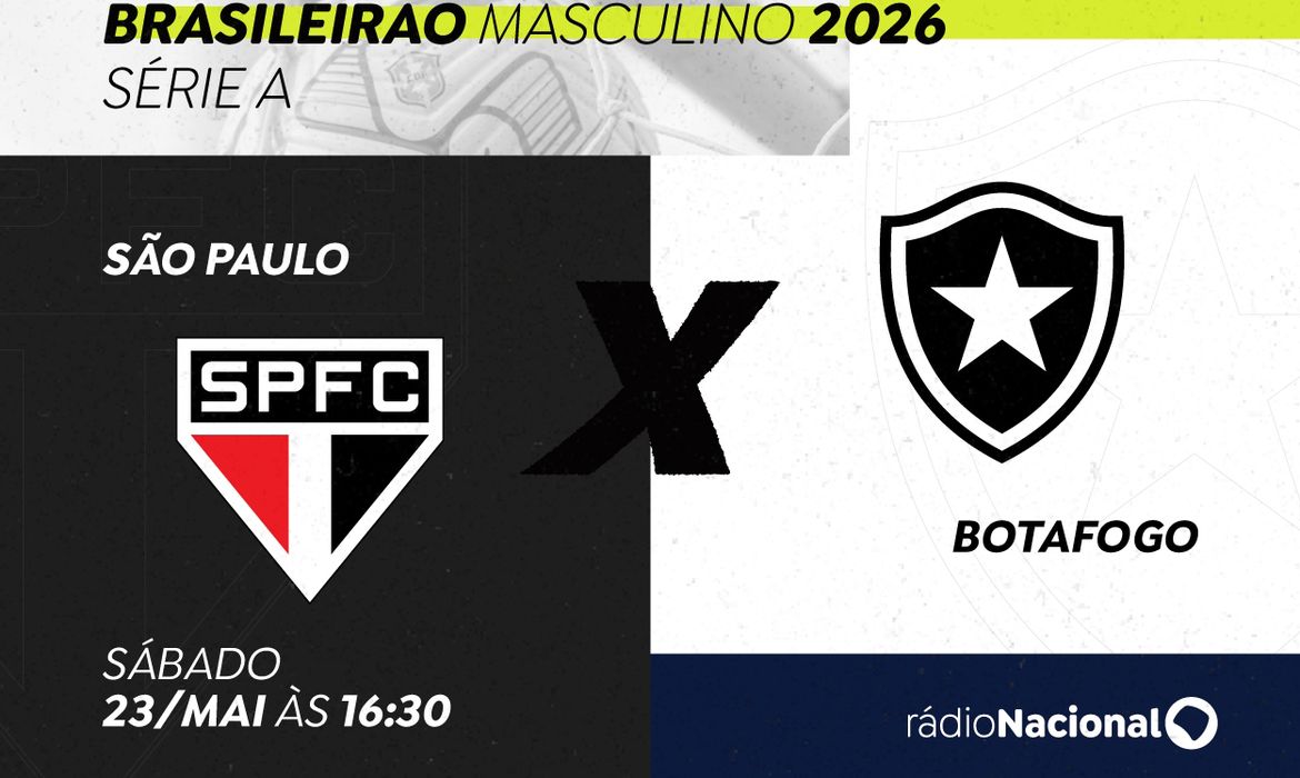 Rádio Nacional leva emoções de São Paulo e Botafogo no Brasileirão Série a