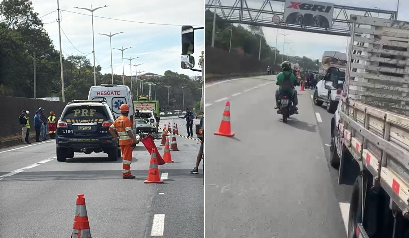 Motociclista morre na Rodovia do Contorno horas após engavetamento fatal de casal