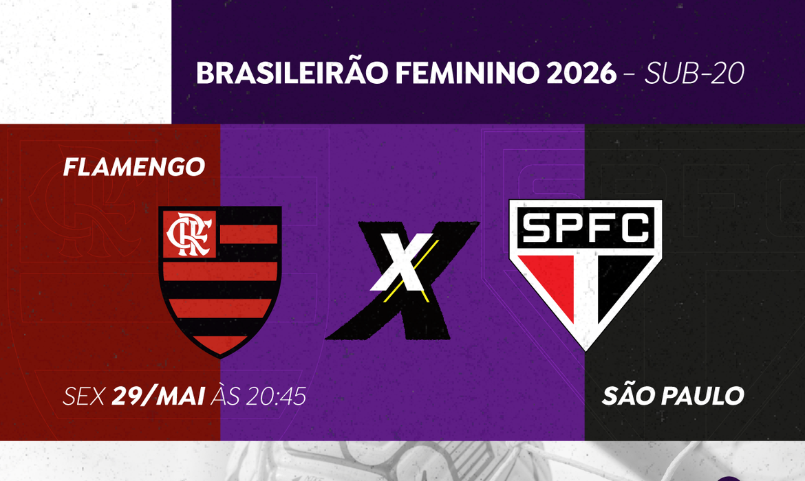 Duelo Flamengo x São Paulo pela final do Brasileirão Feminino Sub-20 será na TV Brasil.