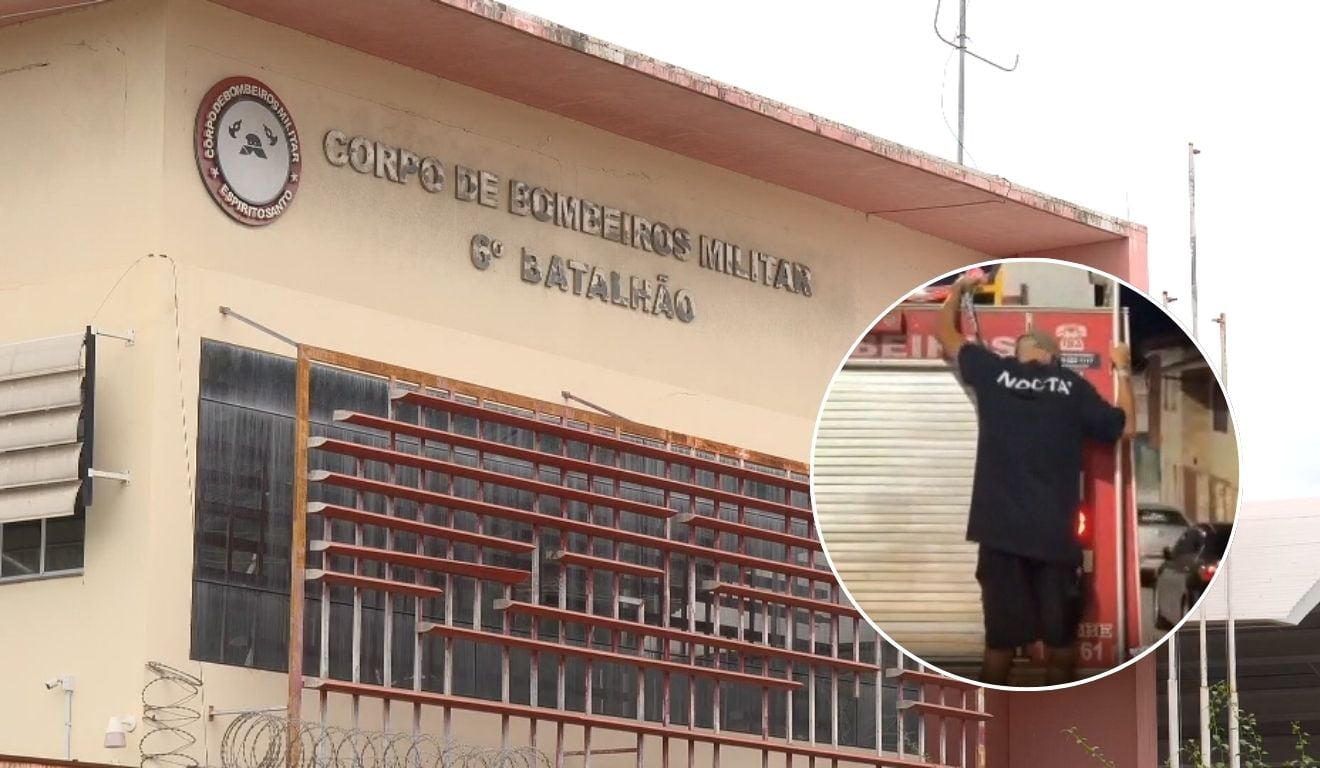 Em Viana, homem é surpreendido pegando carona na traseira de caminhão dos Bombeiros