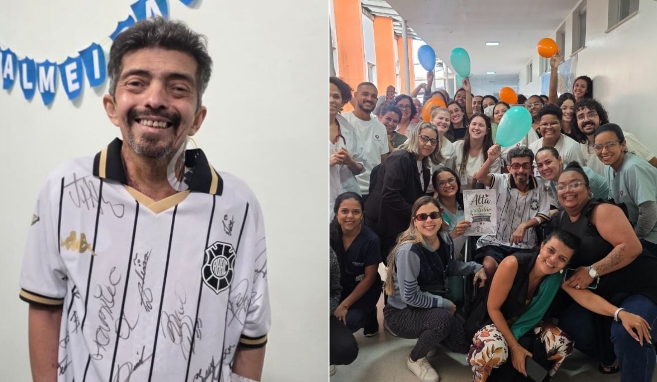 Emoção e futebol marcam alta de paciente do HEVV após transplante de coração