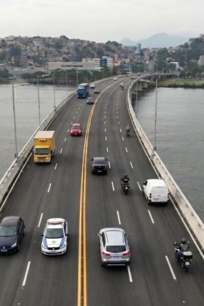 A partir de julho, obras da 5ª faixa na Segunda Ponte prometem 33% mais capacidade