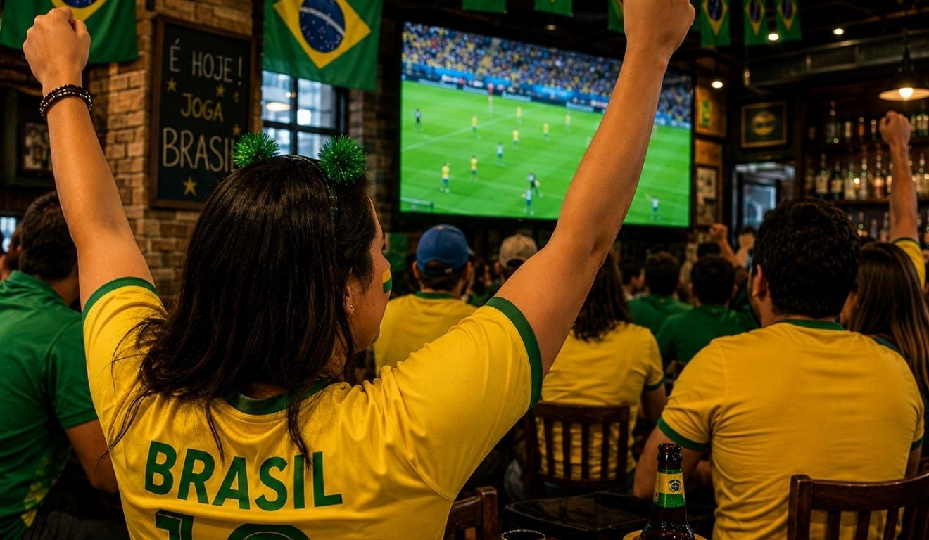 Grande Vitória em festa: bares preparam telões e programação especial para o jogo do Brasil na Copa 1 Grande Vitória em festa: bares preparam telões e programação especial para o jogo do Brasil na Copa