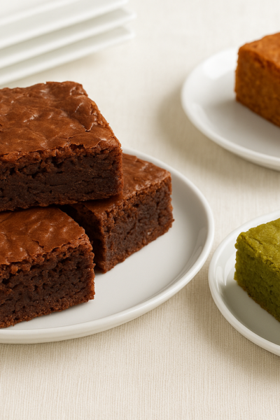 3 receitas de brownie para a sobremesa de domingo — clássico, matcha e vegano de laranja