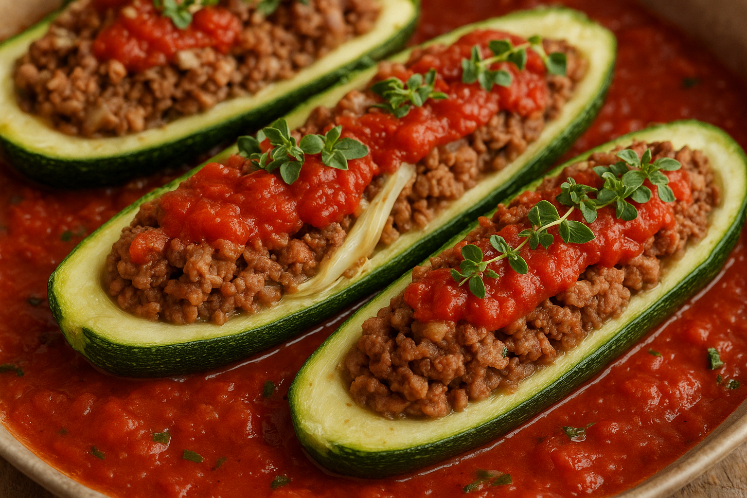 Abobrinha recheada com carne moída: receita rápida e saborosa para o jantar 1 Abobrinha recheada com carne moída: receita rápida e saborosa para o jantar