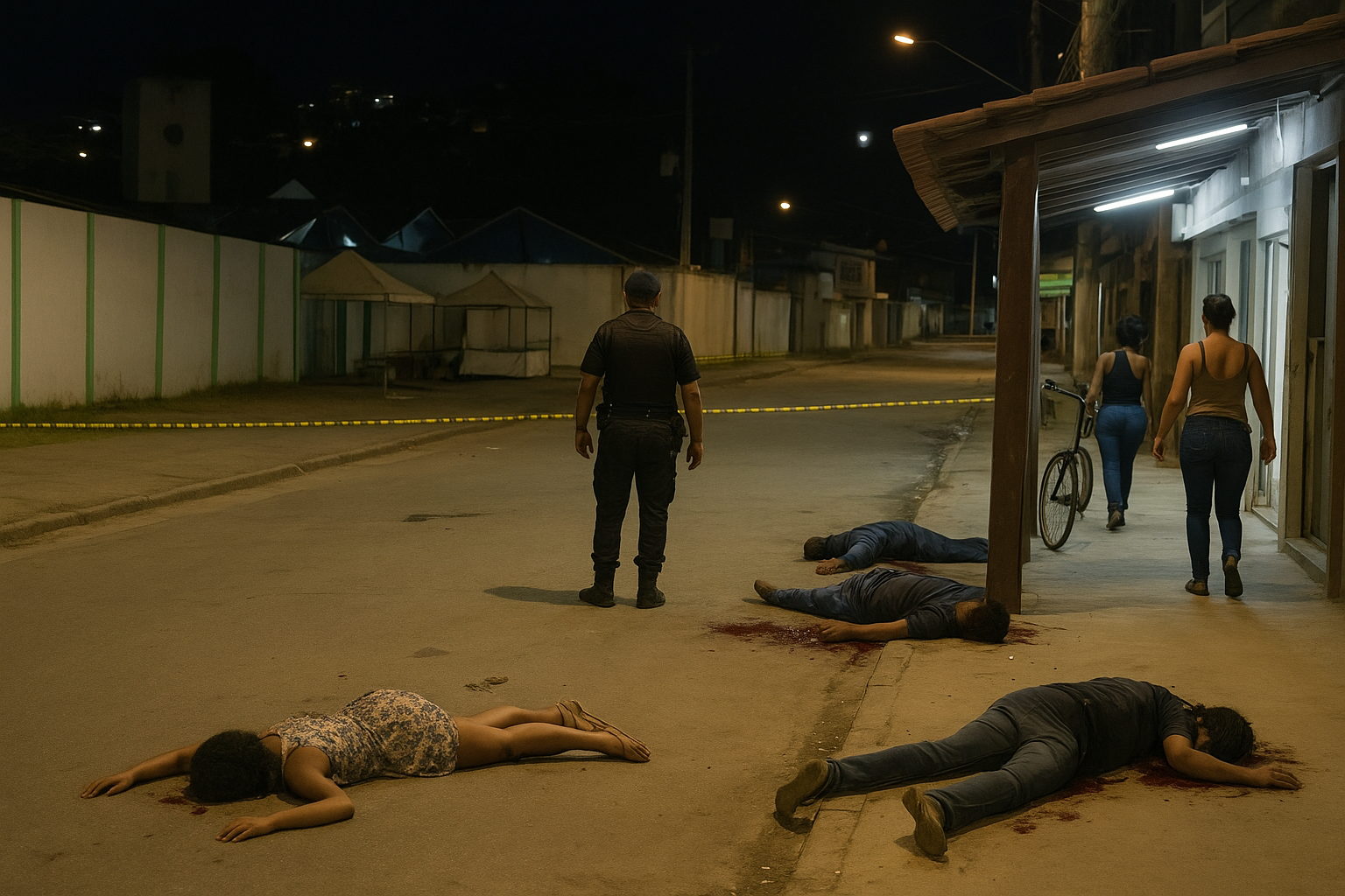 Ataque a tiros em distribuidora no bairro Central Carapina, Serra, deixa quatro pessoas baleadas