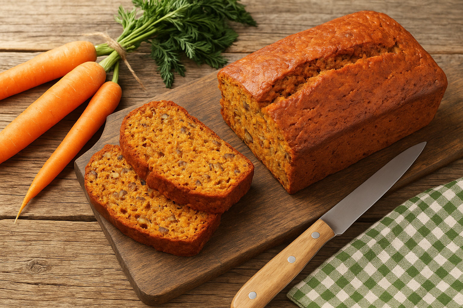 Bolo de cenoura proteico com nozes — receita prática e rápida para o lanche
