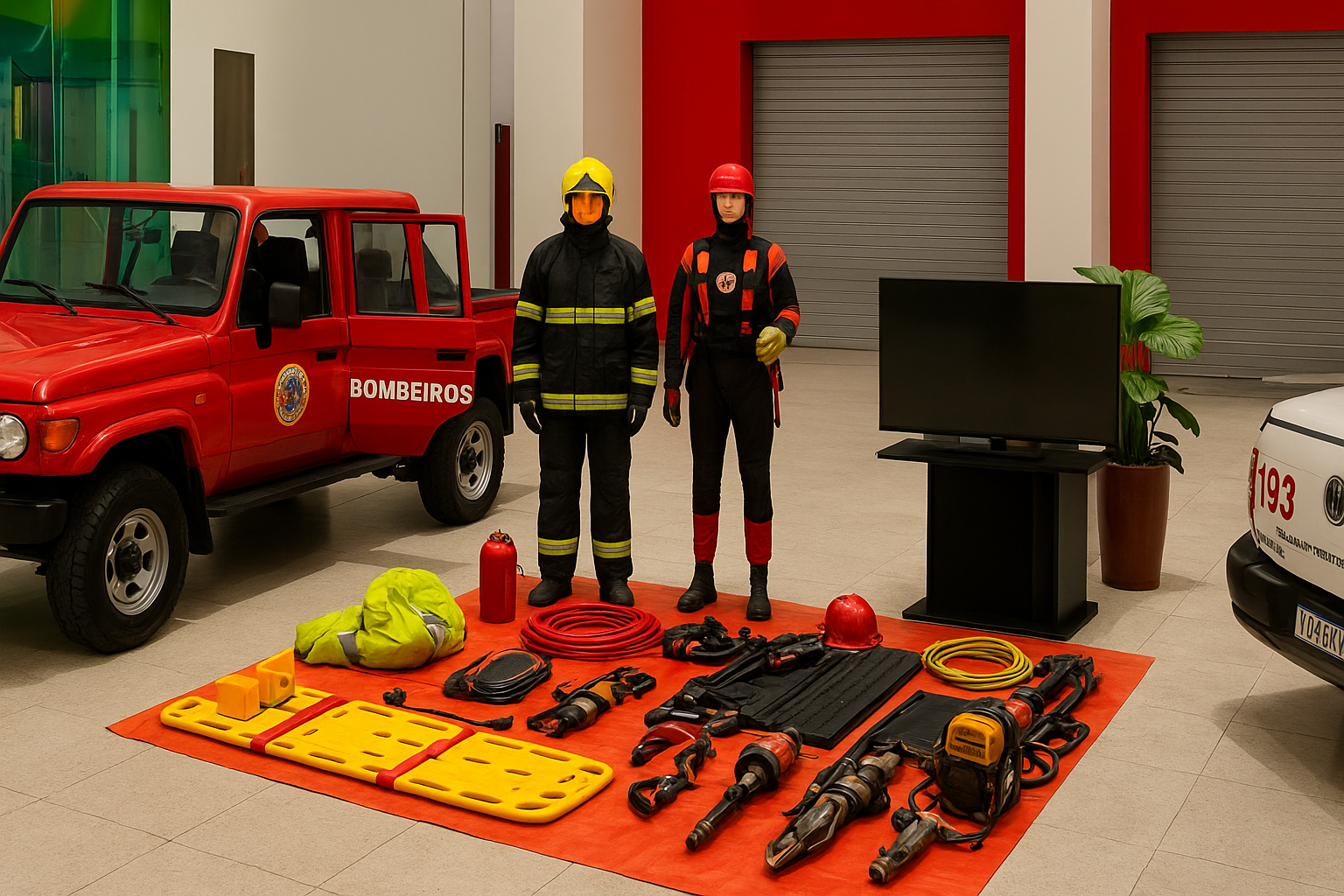 Cariacica recebe exposição gratuita de viaturas, equipamentos e cães operacionais no Shopping Moxuara