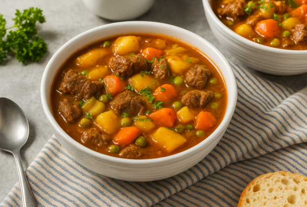 Carne de panela com acém e legumes: receita prática, rica em proteínas para um jantar equilibrado