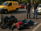 Colisão entre carro e moto deixa motociclista e garupa feridos na Avenida Fernando Ferrari, em Vitória