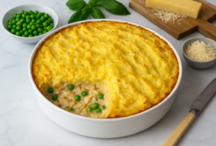 Escondidinho de mandioquinha com peixe e ervilha — receita prática e saudável para o jantar