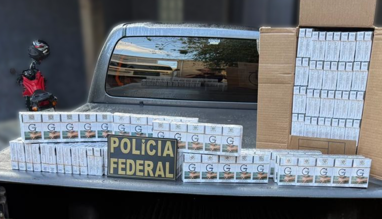 Polícia Federal realiza operação contra grupo acusado de contrabandear cigarros e bloqueia R$ 1,09 milhão