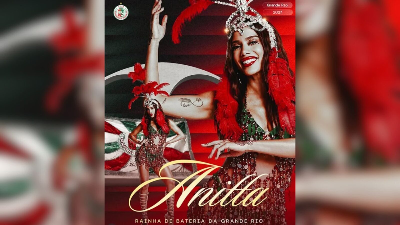 Anitta é anunciada como rainha de bateria da Grande Rio para o Carnaval 2027 1 Anitta é anunciada como rainha de bateria da Grande Rio para o Carnaval 2027