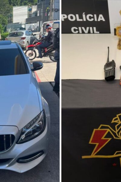 Apontado como chefe do tráfico no Morro da Garrafa é preso em Vitória dirigindo Mercedes