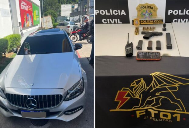 Apontado como chefe do tráfico no Morro da Garrafa é preso em Vitória dirigindo Mercedes