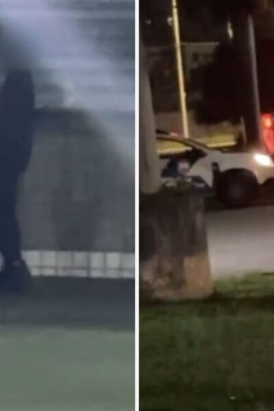 Vídeo mostra jovens armados perto de viatura no Terminal de Campo Grande, em Cariacica