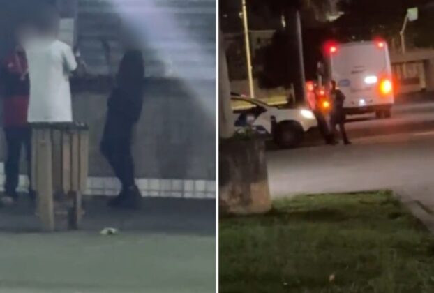 Vídeo mostra jovens armados perto de viatura no Terminal de Campo Grande, em Cariacica