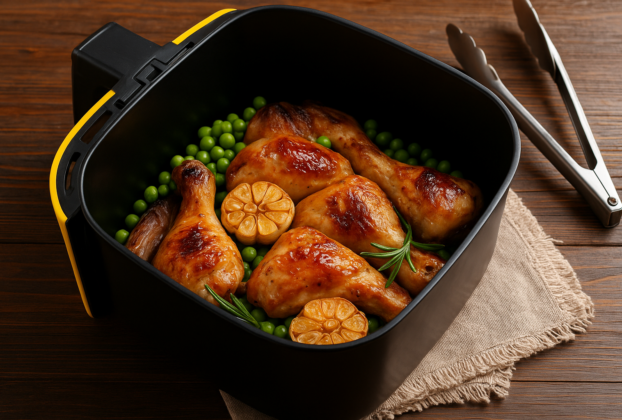 Frango assado na air fryer: 5 receitas práticas, saudáveis e crocantes para o dia a dia
