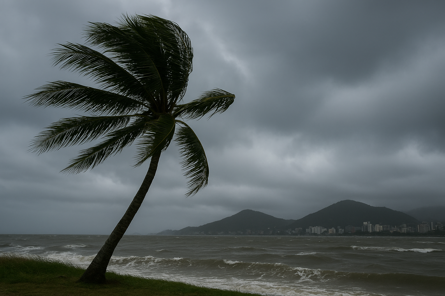 Frente fria e formação de ciclone extratropical podem trazer rajadas de até 70 km/h ao Espírito Santo no fim de semana