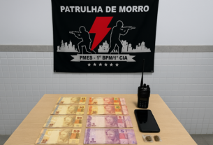 Gerente do tráfico no Forte São João é preso em Vitória; PM apreende rádio, drogas e R$590