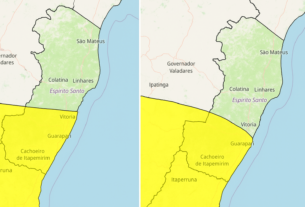 Inmet emite alertas de tempestade (1º/9) e chuvas intensas (2/9) para municípios do Espírito Santo