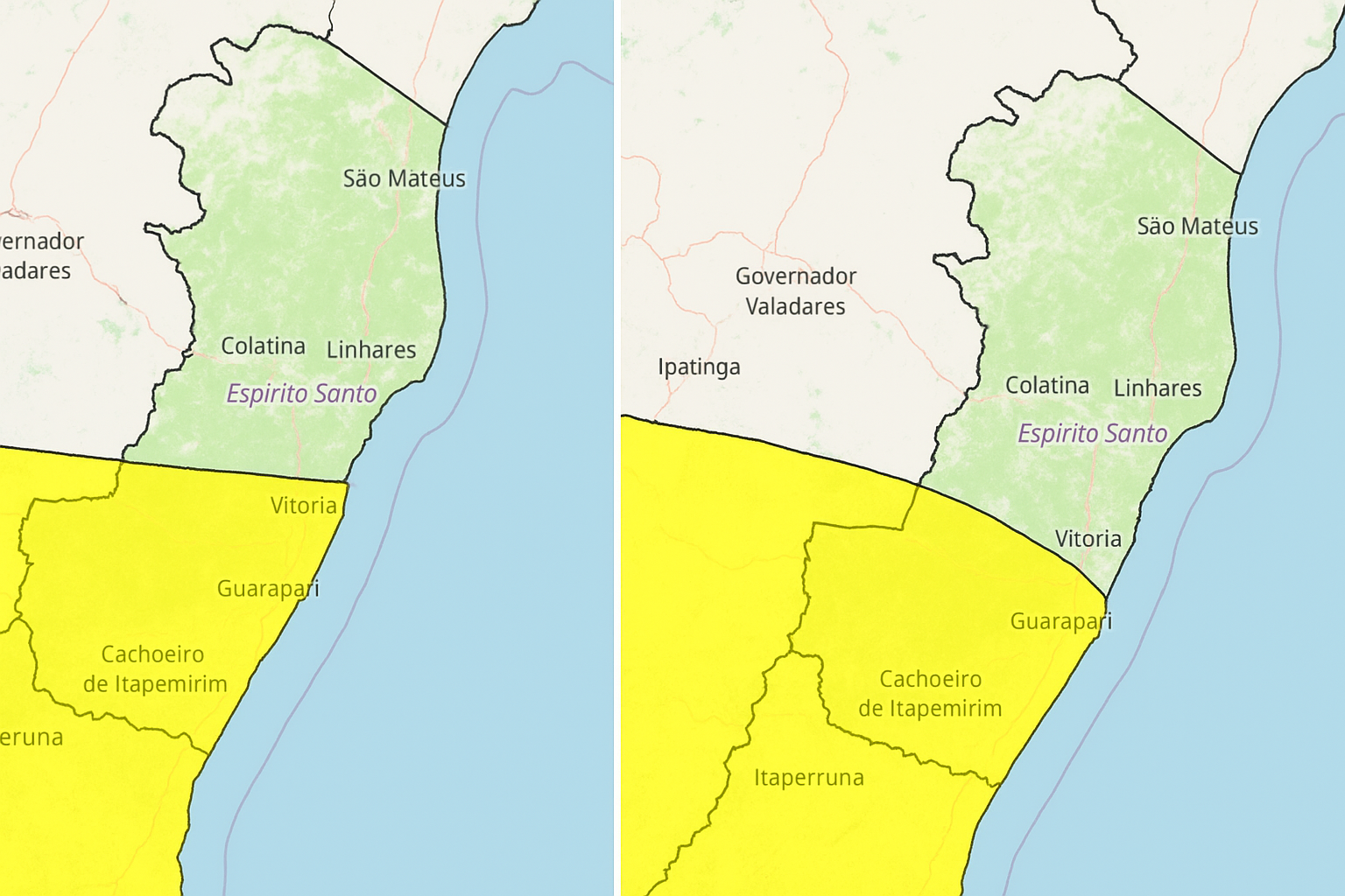 Inmet emite alertas de tempestade (1º/9) e chuvas intensas (2/9) para municípios do Espírito Santo