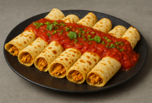 Panqueca de frango desfiado: jantar proteico, prático e cheio de sabor