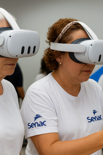 Senac-ES une realidade virtual, projetos reais e cursos de IA para preparar alunos às profissões do futuro
