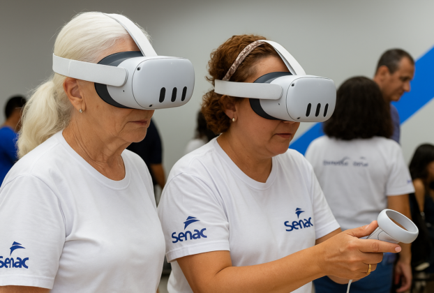 Senac-ES une realidade virtual, projetos reais e cursos de IA para preparar alunos às profissões do futuro