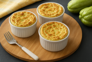 Suflê de chuchu: receita fácil e leve para 4 porções
