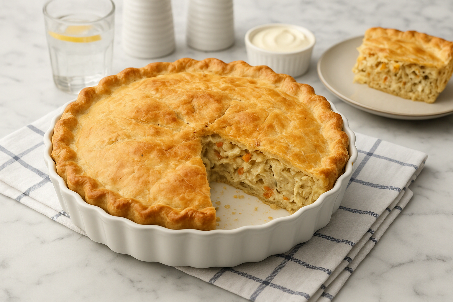 Torta de frango cremosa: receita prática com massa crocante para o lanche 1 Torta de frango cremosa: receita prática com massa crocante para o lanche